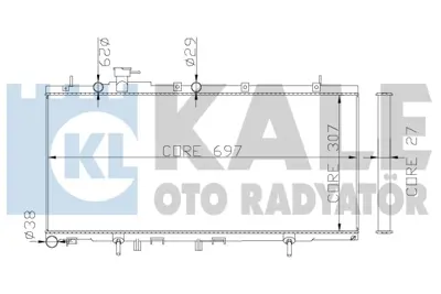 KALE 342115 Radyator Outback 3.0 h6  00 03 45111AE060