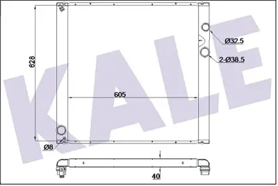 KALE 342320 Motor Radyatoru Land Rover Range Iıı 4.2 4.4 PCC500670