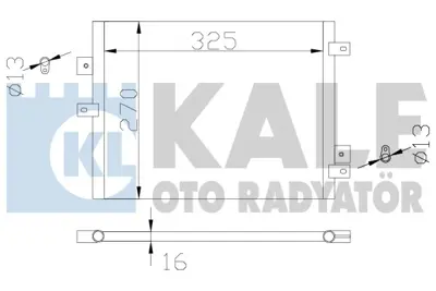 KALE 342440 Condenser 911 / Targa / Boxster / Cayman  3.4 carrera / Carrera 4 / 4s / 3.6 Turbo / Gt2 / Gt3 99757391102