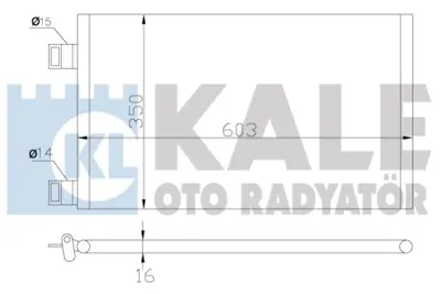 KALE 342550 Klıma Radyatoru (Kondenser) Kangoo   grand kangoo Express A4155000054