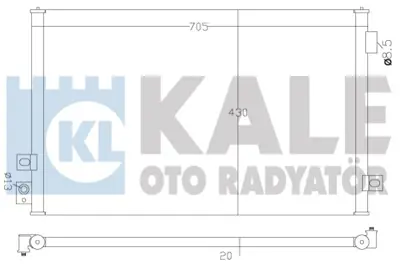 KALE 342615 Condenser S Type   3.0 v6 / 4.0 V8 99 07 YJ416