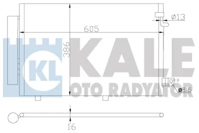 KALE 342890 Klıma Radyatoru (Kondanser) Focus Iıı 1.0 Ecoboost / 1.6tdcı 11 />  Grand C-Max (Dxa/Cb7, Dxa/Ceu) BV6119710BE