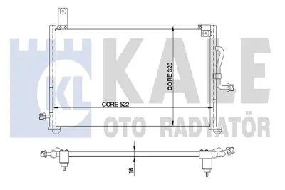 KALE 345170 Klıma Kondenser Matız 96569392