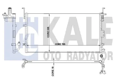 KALE 345230 Klıma Kondenser Sonata Iv / Xg Magentıs 9760638002