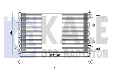 KALE 350565 Klıma Radyatoru K46787687