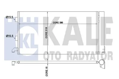 KALE 350570 Klıma Radyatoru Fıat Panda 03> 51960727