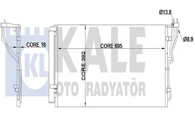 KALE 350620 Klıma Radyatoru 976063R001