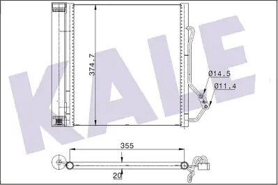 KALE 352620 Klıma Radyatoru Cabrıo (450) 02>04 Cıty-Coupe (450) 02>04 Crossblade (450) 02>03 Fortwo (450)  04>07 