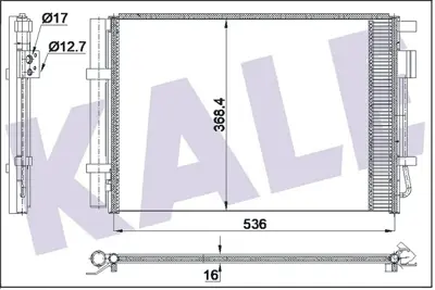 KALE 354090 Klıma Radyatoru Hyundaı I20 1,4 Benzınlı 2015> 97606C8050