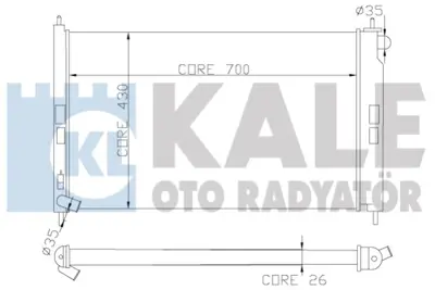 KALE 362100 Su Radyatoru C4 Aırcross C Crosser Asx Lancer Outlander Iı 4007 4008 (At / Mt) 1330T0 1350A294 1350A050 1608998080 1608172380 1330V1 1608172180 1608997980 1350A383 1330T2