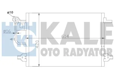 KALE 375600 Klıma Radyatoru Audı A6 98>05 615x420x18 4B0260403T