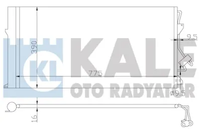 KALE 382100 Klıma Radyatoru Audı Q7 06>15 Porsche Cayenne 02>10 Touareg 02>10 95557311105