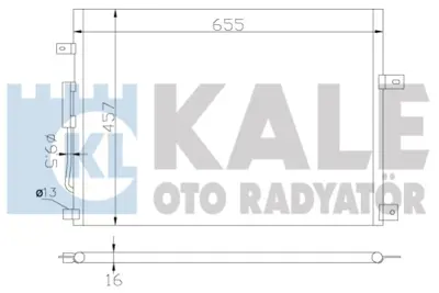 KALE 385700 Condenser Grand Cherokee Iı 637x458x16 55115918AC