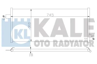 KALE 389700 Condenser Legacy Iı 720x308x16 73210AC050