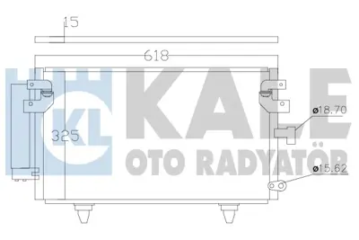 KALE 389900 Condenser Forester 73210AG000