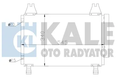 KALE 390100 Condenser Yarıs 524x318x16 8846052110