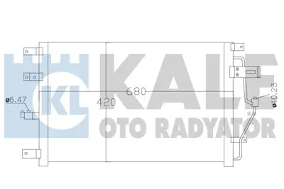 KALE 390300 Condenser S60 I S80 I V70 Iı Xc70 Cross Country 659x418x20 9171651