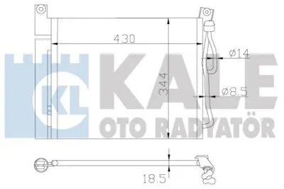 KALE 391500 Klıma Radyatoru Kıa Pıcanto 1.0 1.1. 2004-2008 9760607200