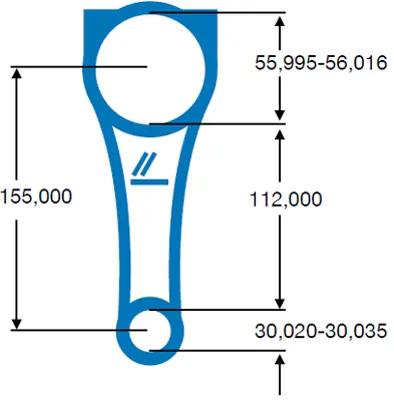 PSA 0603.E4 Piston Kolu 0603.E4