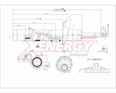 FORD BV61 18K001 ABC Amortısör Ön Sol 1686681 1693276 1699184 AV6118K001AAC AV6118K001AAD AV6118K001AAE 1686682 1693277 1699185 AV6118K001ABC