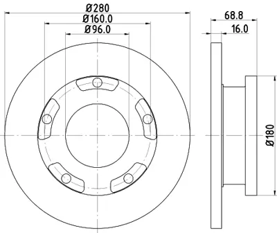 FORD ME6C1J 2A097 AB Fren Dıskı Arka 1371421 1387152 1451161 6C112A097AB 6C112A315BB 2256895 ME6C1J2A097AB 6C112A315BA 6C112A097A 1371393