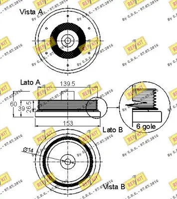 FORD 1S4Q 6B319 AF Krank Kasnagı 1143413 1151392 1S4Q6B319AE 1S4Q6B319AF 1S4Q6B318AE 1151392kit 1139286 1079166 1104415 1079383