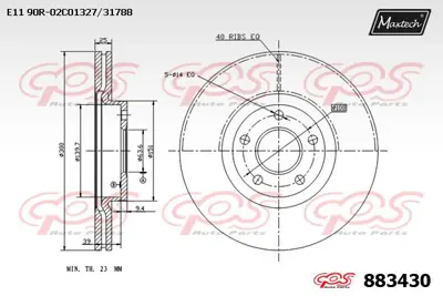 FORD DV61 1125 CA Ön Fren Dıskı DV611125CA 1223664 1223666 1253964 1253965 1323560 1373370 1500152 1520297 1797226