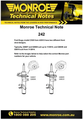 FORD HV61 18K001 ABA Amortısorkompleon 1872417 1872418 1872419 2083656 2083658 2083660 2270619 2270621 2270623 2270625