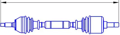 FORD R97FX 3219 EA Saft - On Aks R94FX3220BA 1S5W3B437AB 1S5W3B437AA 1537958 1059534 1310491 R97FX3219EA 1026902 1030971 1040540