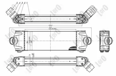 FORD 6C11 9L440 AC Turbo Radyatörü 1371241 6C119L440AC 6C119L440AB 1423732 1376241 4164696 1823032 1748579 1748585 1771034