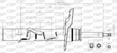 FORD 6G91 18045 ABN Amortısor Komple 1406404 1577955 6G9118045ABK 6G9118045ABL 6G9118045AEK 6G9118045AEL 6G9118045BAK 1384723 1384722 1376829