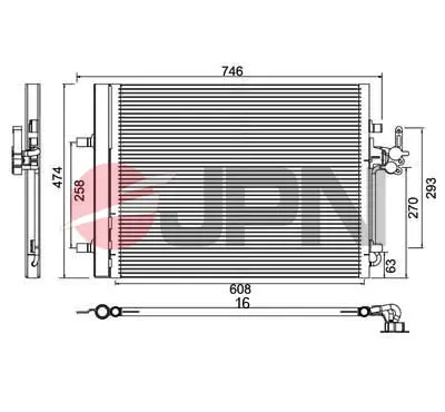 FORD 9G91 19710 AB Klıma Radyatörü 1405365 1437112 30794544 30680275 30794562 31274157 6G9119710DA 6G9119710CB 6G9119710CC 6G9119710DB