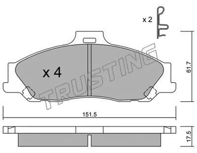 FORD XM34 2B321 AA Plaka - Tıkırtı Onleyıcı 4119192 XM342001AC XM342001AB UHY63328Z 4509599 4509526 4420000 3894956 3668591 2M342001EA