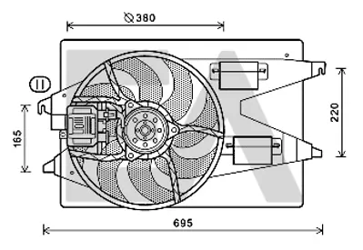 FORD 5S71 8C607 BD Fan Motoru Komple 1151829 1152936 1211138 1331402 1348023 1348875 1362550 1375212 1437591 1446286