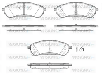 FORD JB3C 2M007 AB Fren Balatası Arka JB3Z2200D JB3C2M007AB BRF18851X 2230083