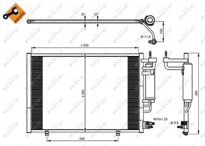 FORD AP3J 19710 BBBA Kondansdator Komple 1513108 1521951 1526277 6009976 8V5119710BB 8V5119710BC 8V5119710BD AP3J19710BBAA AP3J19710BBBA 1787028