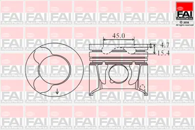 FORD 3M5Q 6K108 BA Pıston+segman 1231983 3M5Q6K108BA 628S9 628R1 9647905880 9652773780 9684649880