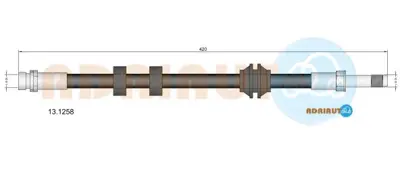 FORD 93BB 2078 AE Fren Hortumu Ön 1071938 6758577 6960026 7067563 93BB2078AD 93BB2078AE 93BB2078AC 93BB02078AD 93BB2078AB F5RZ2078A