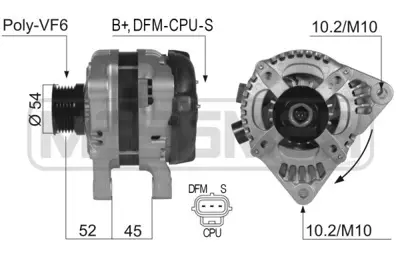 FORD 8M5T 10300 YB Alternator  1229259 1255711 1477738 1676843 1704085 1708322 1748630 3M5T10300YA 3M5T10300YB 3M5T10300YC