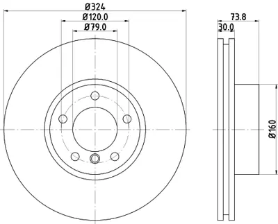 BMW 34216859678 Fren Dıskı Arka 34211164911 34216765458 34216794299 34216859678 6765458 1164911 6794299 6859678 34216465458 230782