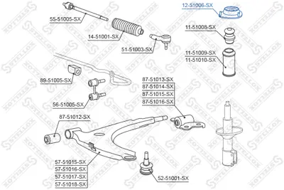 HYUNDAI 546102D100 Amortısör Takozu Ön 5461017200 546102D000 546102D100 546102D100D 546102D100DS 5461029000 546102F000 5461029600 5461129000 516102D100