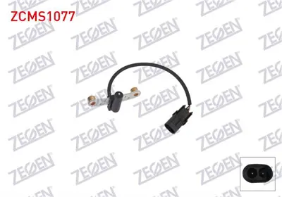 ZEGEN ZCMS1077 Eksantrik Devır Sensoru Kablolu 285mm Renault 19 I 1.7 (B/C53c) 90hp F3n 743 F3n 742 1988-1992 