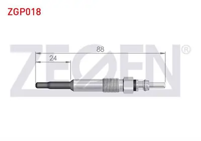 ZEGEN ZGP018 Kızdırma Bujı 11v Dacıa Duster 1.5dcı 2009-2012 / Sandero 1.5dcı 2008-2013 / Renault Clıo Iıı (Br0/1 