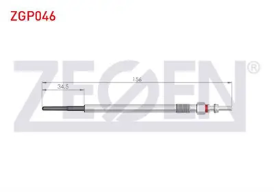ZEGEN ZGP046 Kızdırma Bujı 44v Doblo (152263) 1.6mjt 2010- / Egea 1.6mjt 2015- / Lınea (323) 1.6mjt 2007- / Ope 