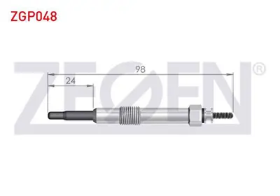 ZEGEN ZGP048 Kızdırma Bujı 11v Alfa Romeo 145 (930) 1.9jtd 1994-2001 / 156 (932) 1.9-2.4jtd 1997-2005 / 166 (936) 