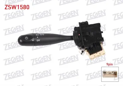 ZEGEN ZSW1580 Far Sınyal Kumanda Kolu 9 Pın Toyota Rav4 Iı 2000-2006 / Yarıs 1999-2005 