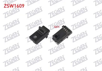 ZEGEN ZSW1609 Far Anahtarı 4 Pın Fıat Slx 