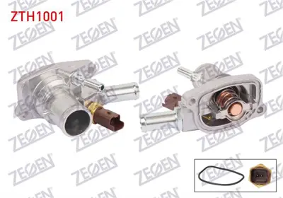 ZEGEN ZTH1001 Termostat Komple Musurlu 88 C Doblo 1.4 2010- / Lınea 1.4 2007- / Fıorıno 1.4i 2007- / Egea 1.4 16v 