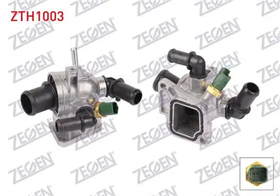 ZEGEN ZTH1003 Termostat Komple Musurlu 88 C Euro 4 Doblo 1.3 Jtd 2001-2010/ Lınea 1.3 Mjt  2007-/ Astra H 1.3 Cdtı 