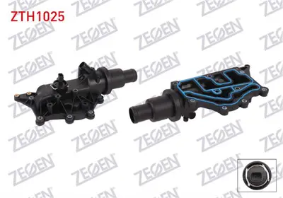 ZEGEN ZTH1025 Termostat Komple Musurlu 89 C Megane Iıı 1.6i 16v 2008-2015/ Fluence 1.6 16v 2010-2012/ Clıo Iıı 1.4 